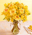 Citrus Burst (6) Bouquet - With Vase